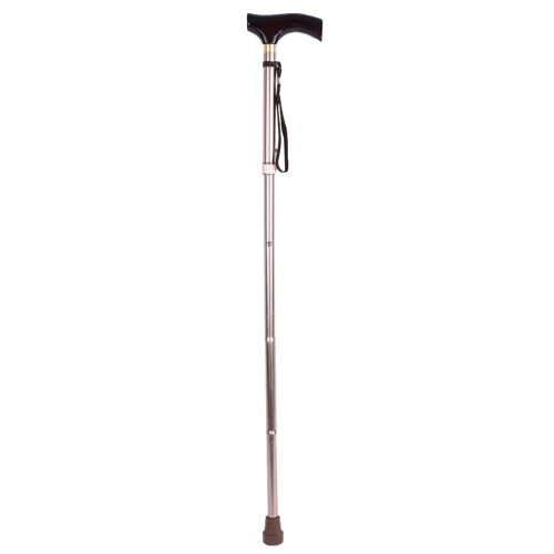 Lightweight Adjustable Cane For Disabled Users Ergonomic Handle Non Slip Shock Absorbing Swivel Base Foldable Design Compact Storage Suitable For 1