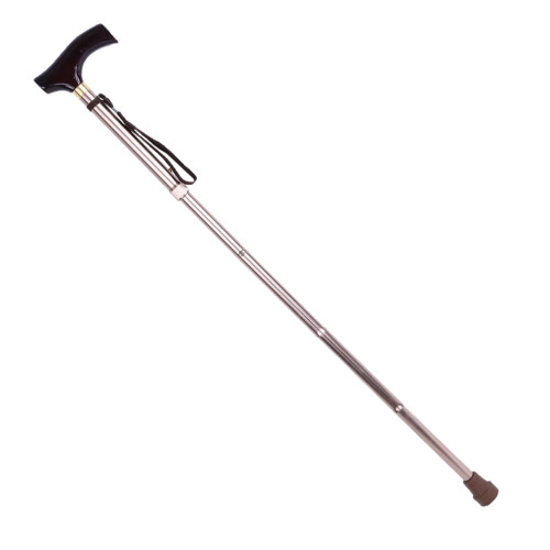 Lightweight Adjustable Cane For Disabled Users Ergonomic Handle Non Slip Shock Absorbing Swivel Base Foldable Design Compact Storage Suitable For 2