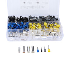 390-teiliges Crimp-Aderendhülsen-Set, Kupfer