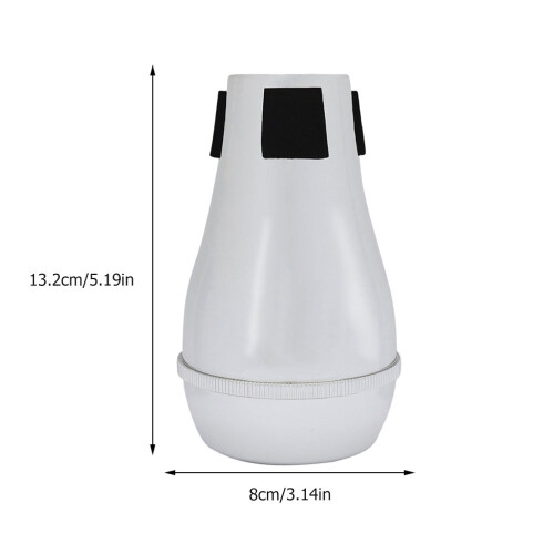 5Pcs ABS Silver Trombone Mute Noise Reduction Accessory for Musicians 1
