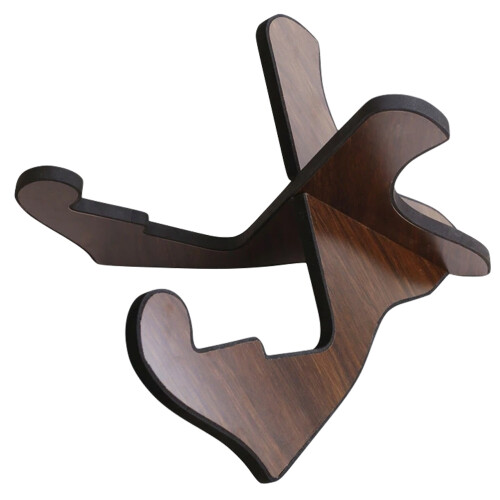 2Pcs Foldable Coffee Guitar Rack Strong Wear Resistant Guitar Support 1