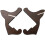 2Pcs Foldable Coffee Guitar Rack Strong Wear Resistant Guitar Support 3