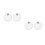 4Pcs White Protective Drum Stickers Pet Material for Drum Set Care 6