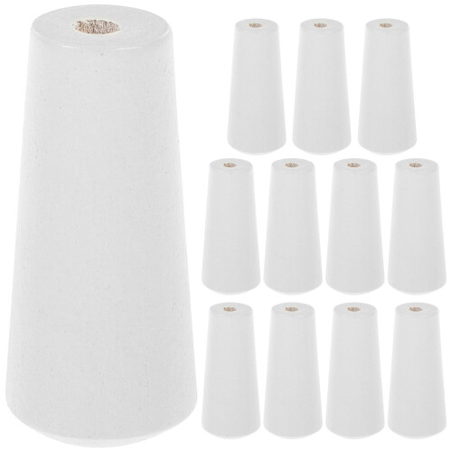 60Pcs White Blind Cord Pull Ends Wood-Effect Cord Holders for Blinds 1