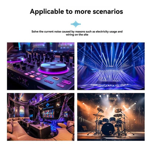 Audio Isolator,Audio Current Eliminator,2 Way XLR 6.5 Isolator,Live Broadcast Mixer Microphone Common Ground Filter 2