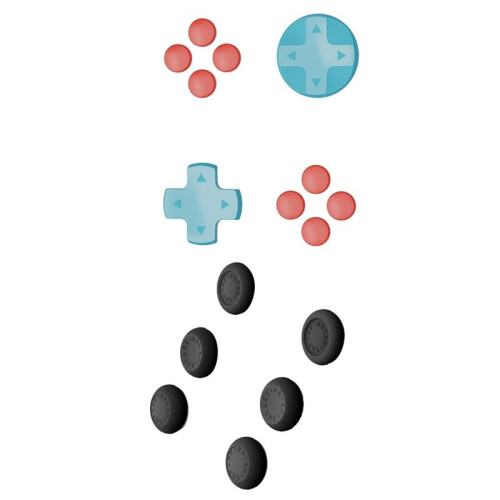 For  2  Joystick Cap+D-Pad Button Cap Set for   2 D-PAD Color Button Cap Accessories 2