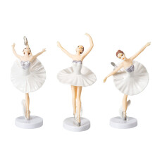 Resin Ballet Girl Statue, Elegant Ballerina Cake Decoration For Your Special Day, Dancing Ballerina Figurine Adorns Your Dessert