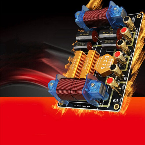 1100W Audio Frequency Divider Plastic+Metal Audio Crossover 12 15 Inch Stage Performance High Power Frequency Divider