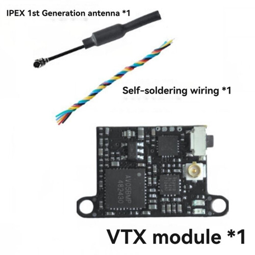 5.8G 200mW VTX 48CH Analog Video Transmitter Adjustable Power VTX for FPV RC Drone 2