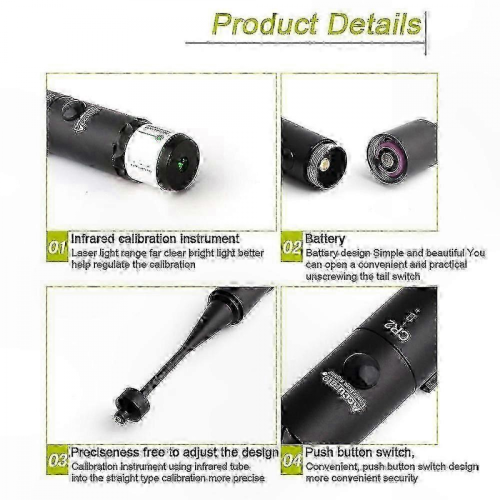 Βαθμονομητής ακριβείας λέιζερ σκόπευσης (Green Laser) με ρύθμιση 8 οπών συμβατός με πυ 1
