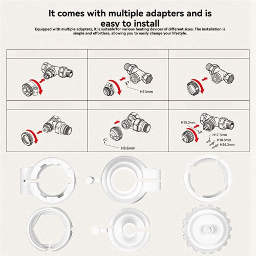 Tuya ZigBee Thermostatic Radiator Valve  TRV Programmable Supports Alexa &  Home, Remote App Operation