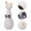 White Small Pet Urn Ceramic Ashes Container Dog Cat Memorial 9