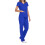 asdoklhq Plus Size Scrubs Γυναικείο Μπλούζα με V-Neck, Άνετη Εφαρμογή, Παντελόνι με Τσέπες και 1