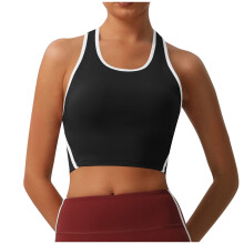 Träningslinnen för kvinnor Ärmlösa rund halsringade yogatoppar Slim-Fit Racerback Muscle Shirts Trendiga blusar