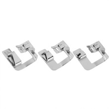 Increases Efficiency & Saves Time, Professional Hem Finishes for Household Sewing Machines, 3Pcs Rolled Hem Presser Foot Set, Easy-to-Use & Durable