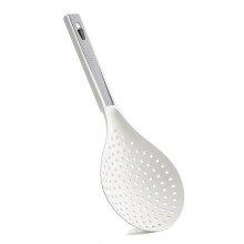 Boutique-Angebot: Multifunktionaler Küchenlöffel mit Griff, Sieb, Sieb, Küchenutensil, Weiß