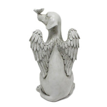 Angel Dog Memorial Statue, A Poignant Remembrance For Your Furry Companion, Pet Memorial Stones, Weather-Resistant Resin Dog Ornament, Perfect For