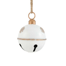 HHBEAUTY White Christmas Bells – Large Metal Hanging Ornaments for Door, Wall, Window & Tree – Holiday Decoration