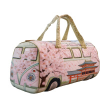 Willtoo 60er-Jahre-Reisetasche im Bohemian-Stil, gesteppt, Retro-Reisetasche für Damen, originelle Boho-Wochenendtasche mit verstellbarem Gurt fürs