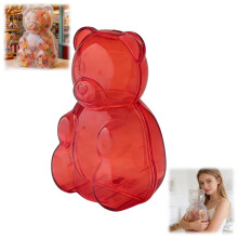 Recipiente para balas de goma – Porta-doces transparente, caixa de presente reutilizável para o Dia dos Namorados, lembrancinhas de festa e