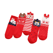 5 Pairs Christmas Socks for Kids Baby Santa Claus Socks Xmas Socks for Children Girls Boys