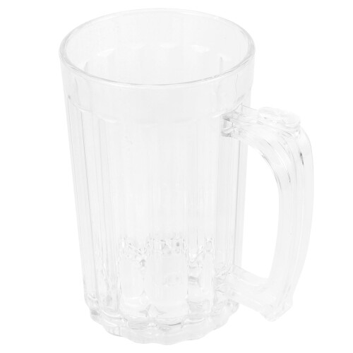 Beer Mugg, Acryl Bierdrickskopp, Juicekopp Med Handtag (390 ml)