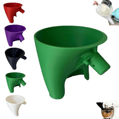 Flour Funnel for KitchenAid Mixer – Anti-Spill Shield,