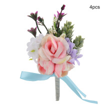 Men'S Lapel Boutonniere For Formal Dinner Accessories, Delicate Brooch Adds Natural Touch To Weddings, Bright And Delicate Flower Appearance