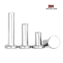5/50pc M1.5 M2 M2.5 M3 M4 M5 M6 M8 GB109 304 Stainless Steel Flat Round Head Solid Rivet Self Plugging Knock-on Rivet Nail Bolts