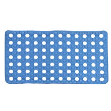 Rutschfeste Duschmatte, Badewannenmatte mit Abflussloch, elastisches Design, Saugnäpfe für festen Halt am Boden, praktische Aufbewahrung, extra