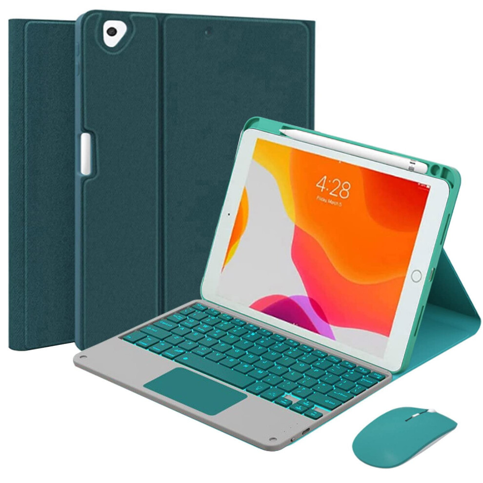 Compatible With Ipad Mini 5/4: Backlit Touchpad Keyboard Case With Magnetic Detachment, Pencil Holder & Mouse Â Pink 9482726176664