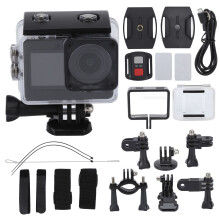 High Performance Waterproof Action Camera With4K Video Quality And Built-In Wi-Fi For Real-Time Sharing Alongside Multi-Function Modes And Extra