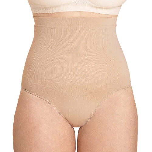 Plus size női, egyszínű, magas derekú, hasat formázó alsó