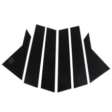 Luxos și elegant, cu oglindă, suprafață pentru ușă, stâlp pentru fereastră, finisaj negru lucios, anti-zgârieturi, robust și durabil,