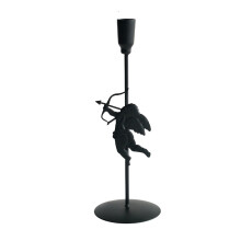 Metal Taper Candle Holders Cupid Design 2-Pack