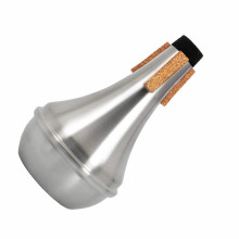 Trąbka aluminiowa z prostym tłumikiem, praktyka, redukcja dźwięku, wyłożona korkiem, wszystkie rejestry, początkujący, profesjonalny
