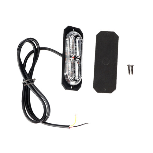 Durable Emergency Strobe Lights Super Bright Amber Warning Flashing Patterns Waterproof Universal Fit Synchronized Lighting Easy Installation 1