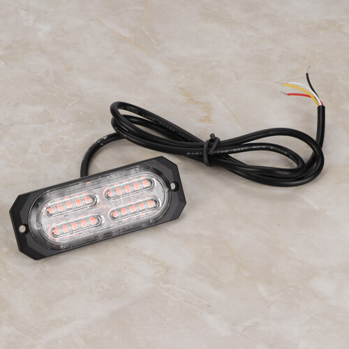 Vibration Resistant Emergency Strobe Lights Super Bright Amber Warning Flashing Patterns Waterproof Universal Fit Synchronized Lighting Durable Easy 2