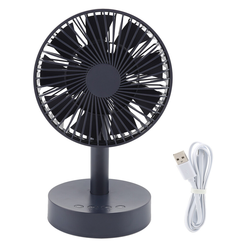 Portable Companion Fan For Outdoor Adventures, Mini Black Quiet Fan With Rechargeable Battery Operated Usb C, Adjustable Stand Fan For Home Office 9425574601834