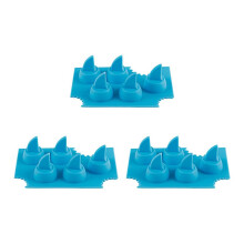 Eiswürfelform Aus Silikon in Haifischflossenform für Den Gefrierschrank, DIY-Wackelpuddingform in Haifischflossenform, Eisformen Als Geschenk für