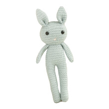 Kuschelhase als Geschenk zur Babyparty, handgefertigt in Premiumqualität, 25 cm (blau), sicher und waschbar, fantasievolles Spielzeug aus