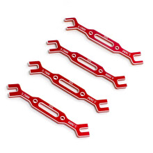 4 Llaves Inglesas de 3/3,2/3,5/3,7/4/5/5,5/6 mm, Herramienta Universal para Quitar Juntas de Extremo de Bola y Tuerca Tensora para Coche RC, Dron,