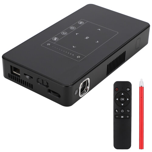 Smart Home Projector With Bluetooth5.2Wireless Mirroring WiFi6, 4K Supported Auto Focus Keystone Correction Multi Device Connection Rechargeable 1