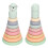 Πύργος στοίβαξης για πρώιμη εκπαίδευση για νήπια, μαλακοί κρίκοι οικοδόμησης με 5