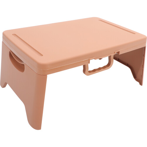 2Pcs Stable Orange Plastic Lap Desk for Bed Study and Work 2
