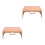 2Pcs Stable Orange Plastic Lap Desk for Bed Study and Work 4