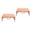 2Pcs Stable Orange Plastic Lap Desk for Bed Study and Work 5
