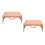 2Pcs Stable Orange Plastic Lap Desk for Bed Study and Work 7