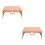 2Pcs Stable Orange Plastic Lap Desk for Bed Study and Work 8