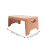 2Pcs Stable Orange Plastic Lap Desk for Bed Study and Work 10